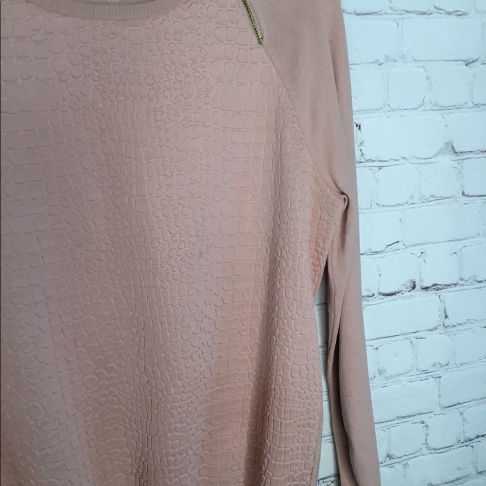 Calvin Klein Women Pale Pink Textured Knit Sweater Top‎ - Picture 14 of 15